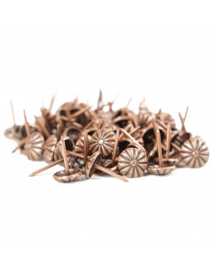 PIN 11.3 MM COPPER FLOWER OP. 75 PCS. KP4092 2