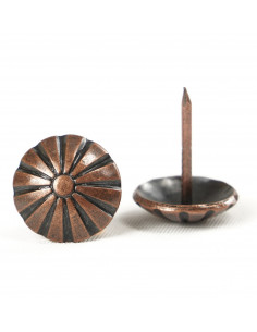 PIN 16.0 MM COPPER FLOWER OP. 30 PCS. KP4093