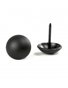 PIN 19.0 MM MATTE BLACK SMOOTH OP. 20 PCS. KP4104