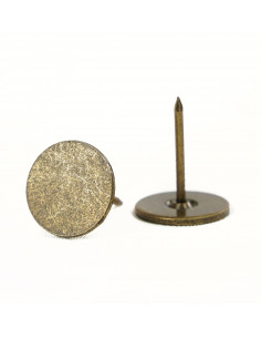 PIN 16.0 MM BRASS FLAT OP. 30 PCS. KP4132