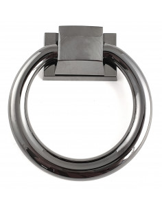 Kołatka kółko czarny chrom KM4205