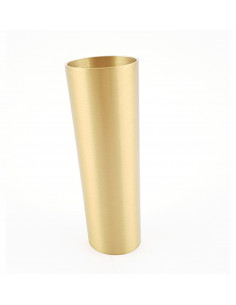 Brass end for wooden leg, slant cap H80, KM111