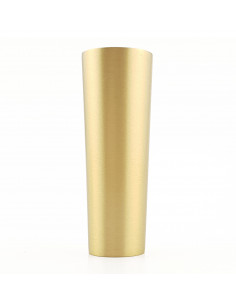 Brass end for wooden leg, straight cap H80, KM110 2