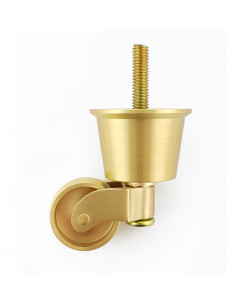 Cap, brass wheel for furniture, KM150
