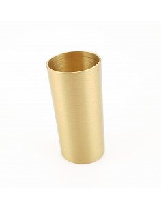Brass end for wooden leg, slant cap H50, KM101