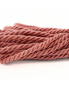 Sznurek ozdobny 6 mm pudrowy róż KM12109