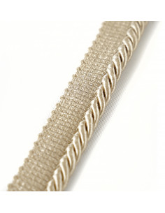 Decorative cord with piping 6 mm beige KM12203 2