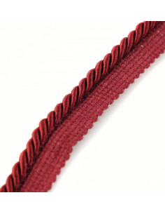 Decorative cord with piping 6 mm maroon KM12208 2