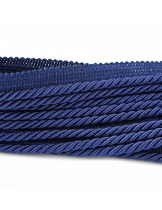 Sznurek ozdobny z wypustką 6 mm granatowy KM12213