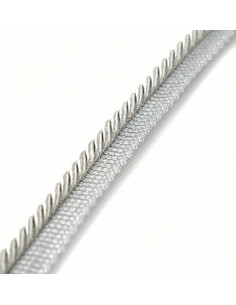 Decorative cord with piping 6 mm light gray KM12214 2