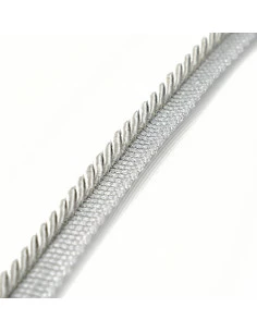 Decorative cord with piping 6 mm light gray KM12214 2