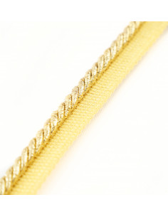 Sznurek ozdobny z wypustką 6 mm brokatowy złoty KM12218 2