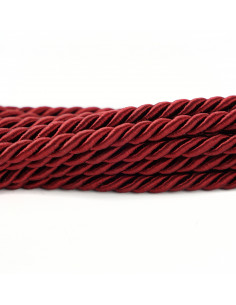Decorative cord 8 mm maroon KM12308