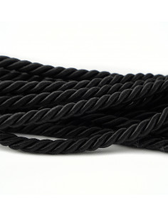 Sznurek ozdobny 8 mm czarny KM12316