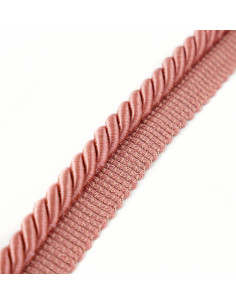 Decorative cord with piping 8 mm powder pink KM12409 2