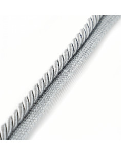 Decorative cord with piping 8 mm steel-gray KM12415 2