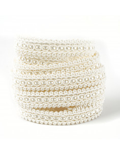 Decorative ribbon 15 mm wide ecru KM12501 2