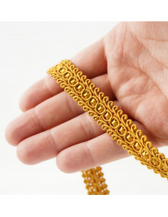 Decorative tape 15 mm wide gold KM12504 2