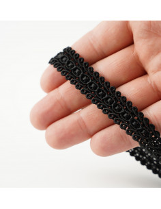 Taśma ozdobna szer. 15 mm czarny KM12516 2