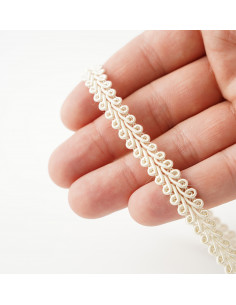 Decorative tape 10 mm wide cream gray KM12602 2