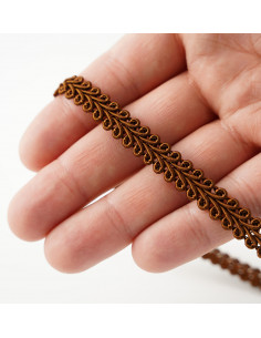 Decorative tape 10 mm wide brown KM12606 2