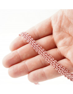 Taśma ozdobna szer. 10 mm pudrowy róż KM12609 2