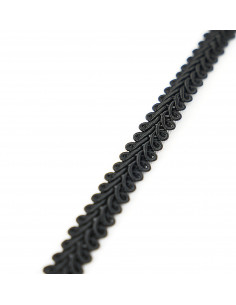 Decorative tape 10 mm wide black KM12616