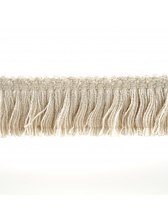 Tassels on tape matte 33 mm wide cream grey KM13402