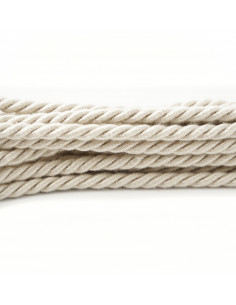 Decorative cord matte 6 mm cream grey KM13502