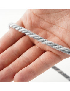 Decorative cord matte 6 mm steel grey KM13515 2