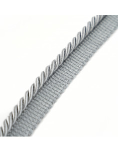 Decorative cord with piping 6 mm steel-gray KM12215 2