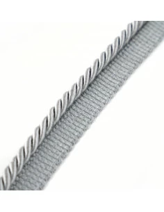 Decorative cord with piping 6 mm steel-gray KM12215 2