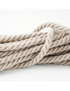 Decorative cord matte 8 mm grey beige KM13720