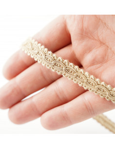 Decorative matte tape 12 mm wide beige KM14103 2