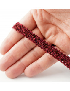 Decorative matte tape 12 mm wide maroon KM14108 2