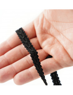 Decorative matte tape 12 mm wide black KM14116 2