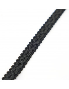 Decorative matte tape 12 mm wide black KM14116