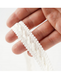 Taśma ozdobna matowa szer. 20 mm ecru KM14201 2