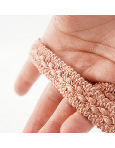 Decorative ribbon matte 20 mm wide powder pink KM14209 2