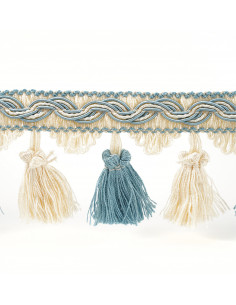 Glocks on tape matte 75 mm ecru-blue KM15122