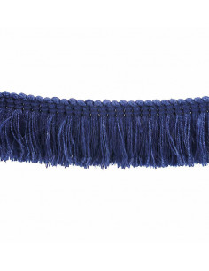 Glitter tape tassels 33 mm wide navy blue KM15213