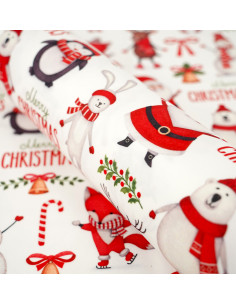 Tkanina MERRY CHRISTMAS 03 SOFT VELVET 2