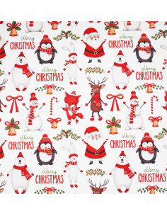 Tkanina MERRY CHRISTMAS 03 SOFT VELVET