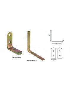 NARROW ANGLE BRACKET KW3-40/40/15 (100) KW3