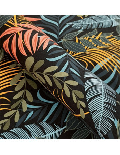 COLORFUL LEAVES 01 SOFT VELVET fabric 2