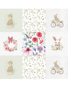 Tkanina PANEL PODUSZKOWY WIELKANOC 01 SOFT VELVET