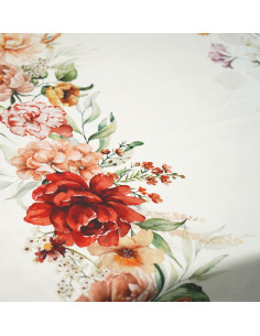 Tkanina SOFT VELVET BIEŻNIKI  KWIATY 01 2