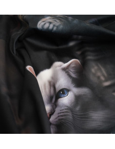Tkanina PANEL PODUSZKOWY KOTY SOFT VELVET 2
