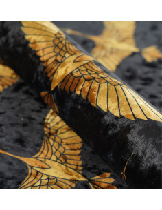 ARTDECO BIRDS 01 CRUSH VELVET fabric 2