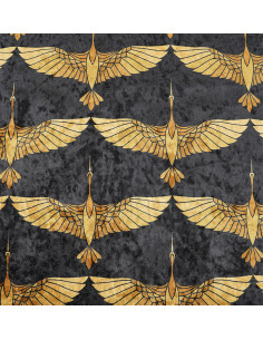 Tkanina PTAKI ARTDECO 01 CRUSH VELVET